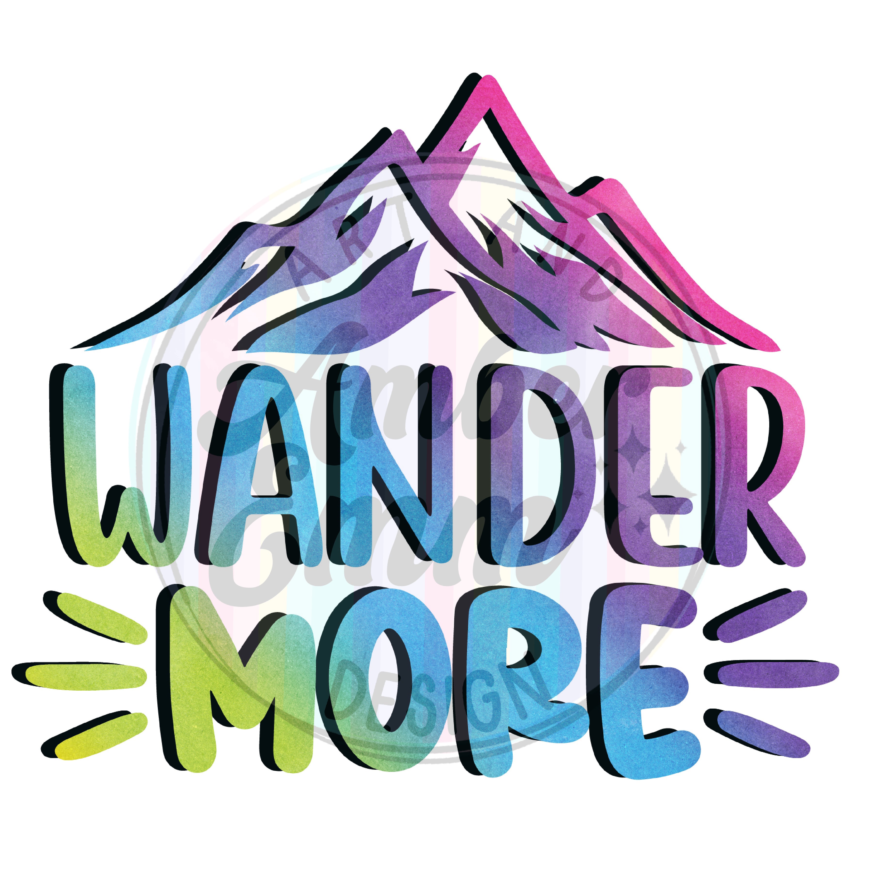 Wander More PNG