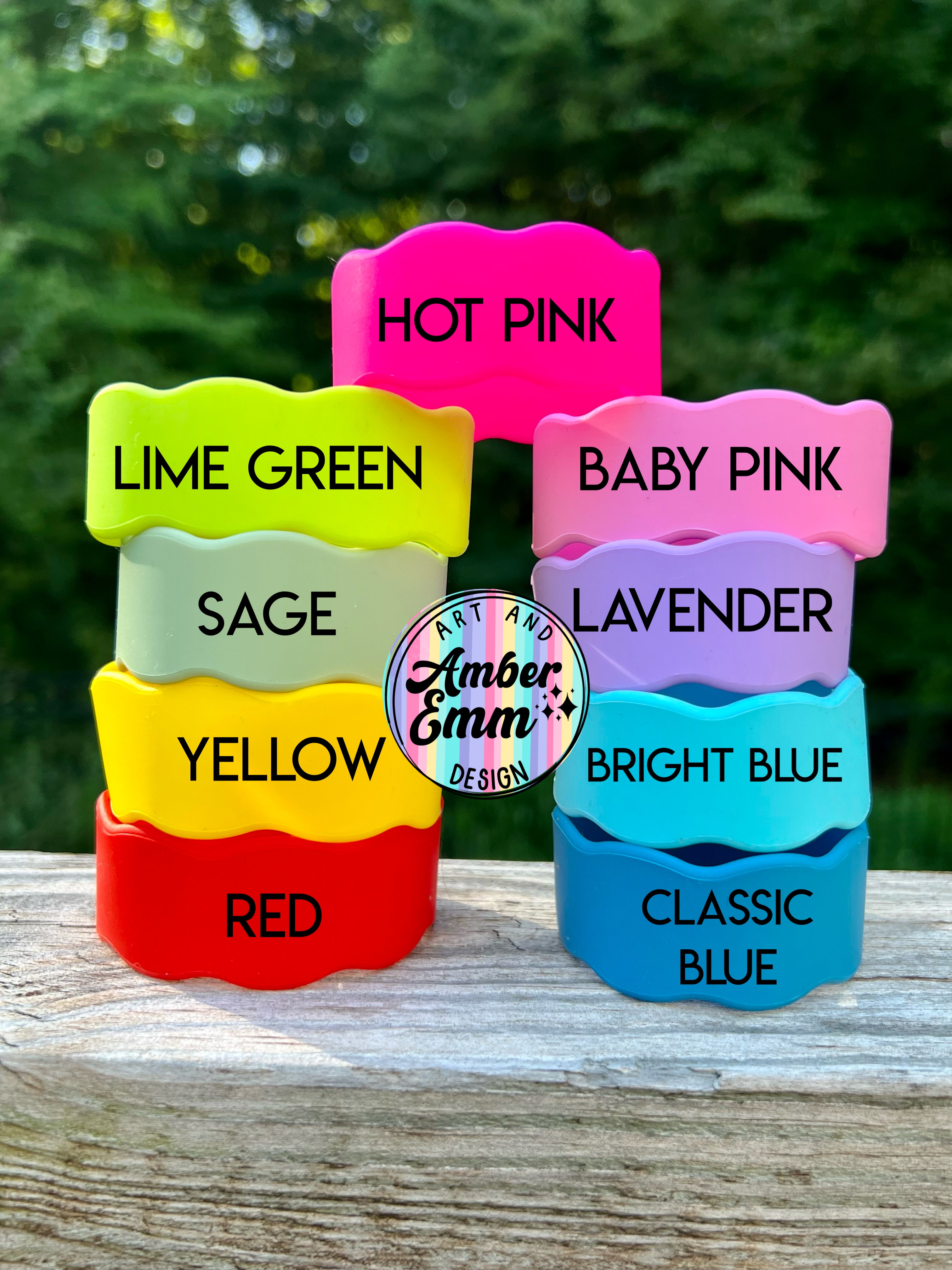 Silicone cup labels