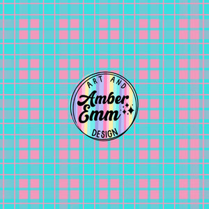 Pink Ice Plaid