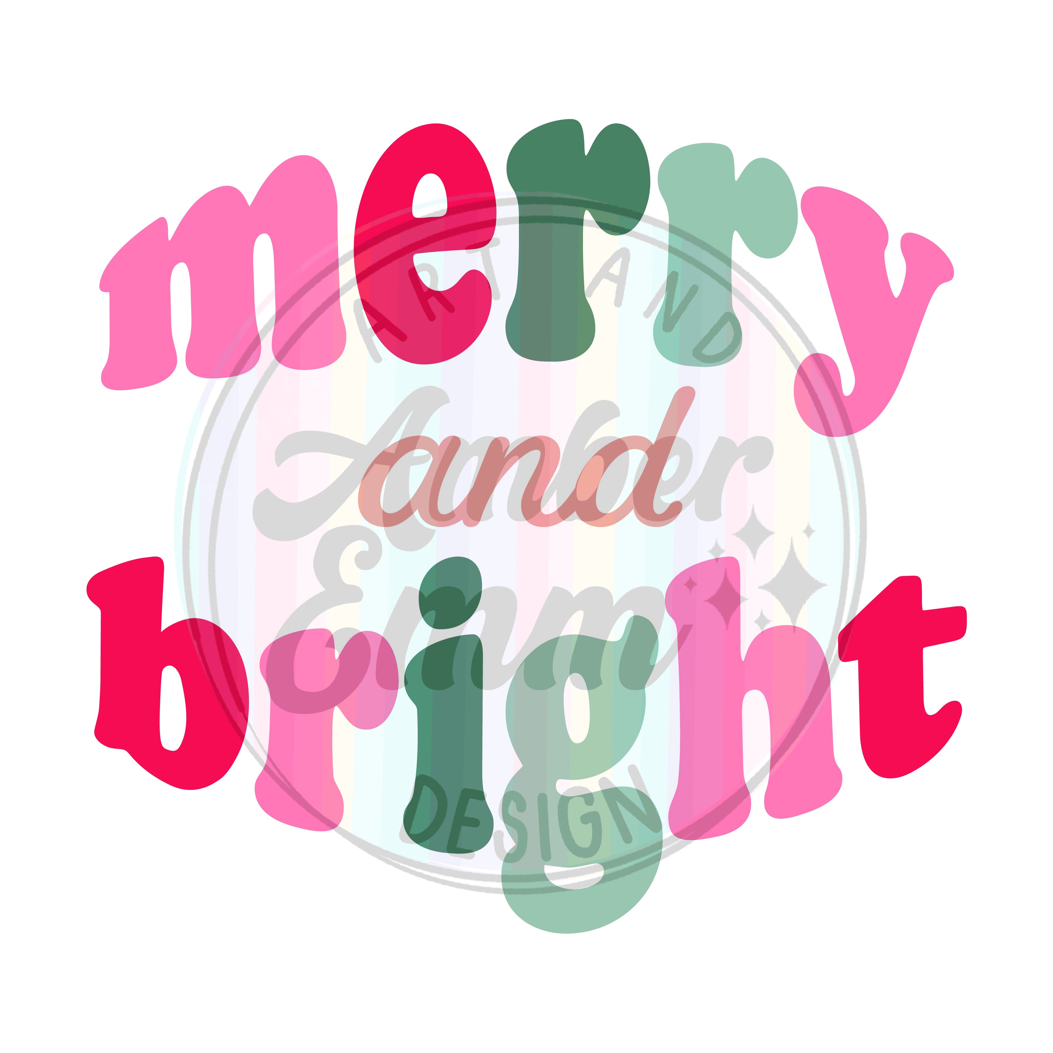 Merry and Bright PNG